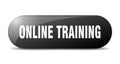 online training button. online training sign. key. push button. Royalty Free Stock Photo