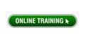 Online training button Royalty Free Stock Photo