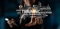 Online Training Concept for Skill Enhancement and Knowledge Acquisition in Educational and Professional Development Royalty Free Stock Photo