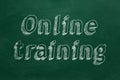 Online training Royalty Free Stock Photo