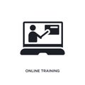 online training isolated icon. simple element illustration from e-learning and education concept icons. online training editable