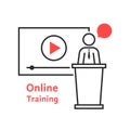 Online training with linear spokesman