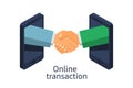 Online transaction concept