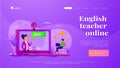 Online tutor landing page template