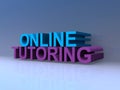 Online tutoring on blue