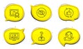 Online video, Hiring employees and Not looking icons set. Refresh like sign. Vector
