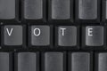 Online Vote Empty Black Computer Keyboard