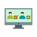 Online Vote icon vector image.