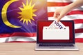 Online vote , poll, exit poll for Malaysia general election