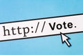 Online voting Royalty Free Stock Photo