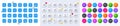 Online voting, Exit and House dimension line icons. For web app, printing. Line icons. Vector