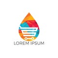 Online Water Store Logo Concept.