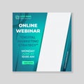 Online Webinar digital marketing social media template Premium