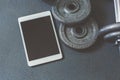 Online weight training coach by tablet