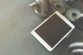 Online weight training coach by tablet