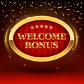 Shining Welcome Bonus sign