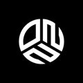 ONN letter logo design on black background. ONN creative initials letter logo concept. ONN letter design