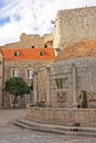 Onofrio's Fountain, Old town of Dubrovnik Royalty Free Stock Photo