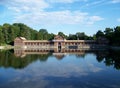 Onondaga Park Bathhouse Reflection Royalty Free Stock Photo