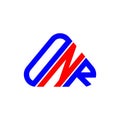 ONR letter logo creative design with vector graphic, ONR Royalty Free Stock Photo