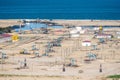 Onshore oil field on the Caspian coast in Azerbaijan