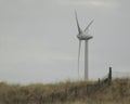 Onshore Wind Turbine Side View