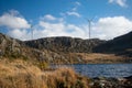 Onshore Windmill in the hills of Norway- a global leader in clean energy adoption