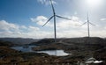 Onshore Windmill in the hills of Norway- a global leader in clean energy adoption