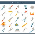 ÃÂ¡onstruction and tools icons Royalty Free Stock Photo