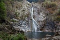 Ontaki waterfall and pool, Kobe, Hyogo prefecture, Japan Royalty Free Stock Photo