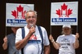 Ontario MPP Randy Hiller at Anti-Lockdown Event Royalty Free Stock Photo