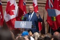 Ontario Premier Doug Ford Re-affirming His Oath at Queen`s Park, Toronto Royalty Free Stock Photo