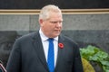 Ontario Premier Doug Ford on Remembrance Day Royalty Free Stock Photo