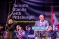 Toronto, Canada. 29th October: Toronto Jewish Community vigil for victims of Pittsburgh Synagogue Massacre at Mel Lastman Square