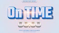 Ontime text effect editable eps file