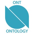 Ontology Coin cryptocurrency blockchain icon. Virtual electronic, internet money or cryptocoin symbol, logo Royalty Free Stock Photo