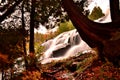 Ontonagon River Bond Falls in Autumn located in Upper Michigan