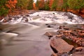 Ontonagon River Waterfalls in Autumn Above Bond Falls