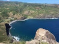 Ontop Kahakuloa head, Maui. Royalty Free Stock Photo