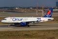 Onur Air Airbus A320 Royalty Free Stock Photo