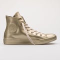 Onverse Chuck Taylor All Star Metallic Rubber High gold sneaker