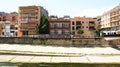 Onyar river channel in Girona Royalty Free Stock Photo