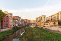 Panorama of Gerona, Costa Brava, Catalonia, Spain. Royalty Free Stock Photo