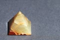 Onyx marble in the form of a pyramid with copy space Royalty Free Stock Photo