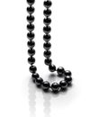 Black bead necklace