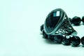 Onyx ring head Royalty Free Stock Photo