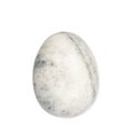 Onyx stone egg on white Royalty Free Stock Photo