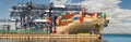 OOCL Kuala Lumpur container ship panorama