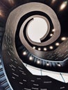 Oodi, staircase in a library in Helsinki, Finland