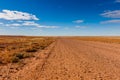 The Oodnadatta Track near Coober Pedy, Northern Territory, Australia Royalty Free Stock Photo